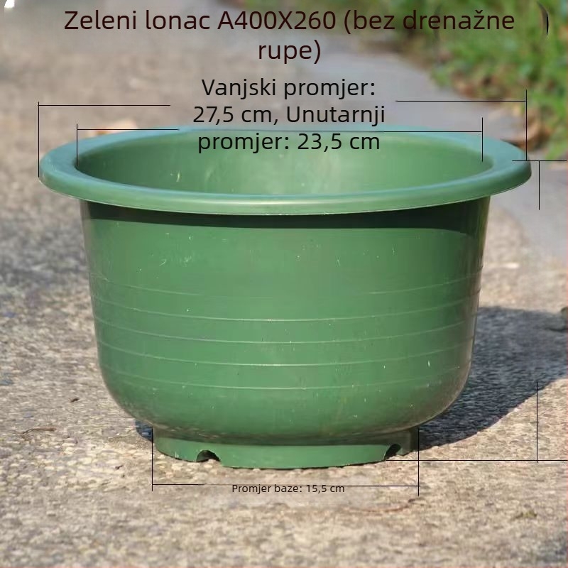 Nepropusni hidroponski plastični lonac za vodene biljke, veliki i mali, pogodan za vodene lilije, lotus i pennywort
