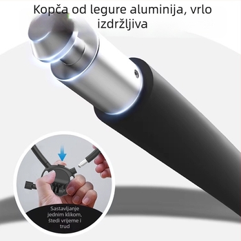 Magnetski držač za vrat za sportsku kameru i pametni telefon – stabilizacija, perspektiva iz prvog lica, uređaj za prijenos uživo