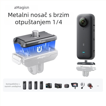 Amagisn Insta360 Hero12 metalni gornji poklop s mehanizmom brzog otpuštanja 1/4 navoj – dodatak za akcijske kamere