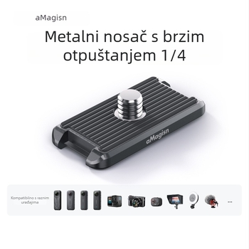 Amagisn Insta360 Hero12 metalni gornji poklop s mehanizmom brzog otpuštanja 1/4 navoj – dodatak za akcijske kamere