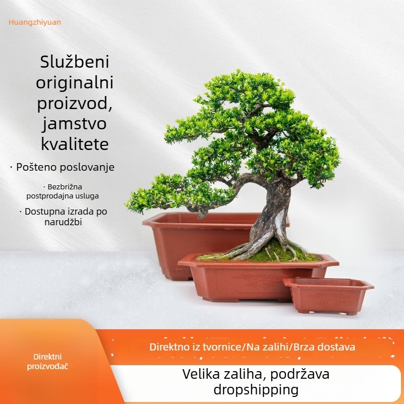 Pravokutni plastični lonci za bonsai i vrt – velike i male