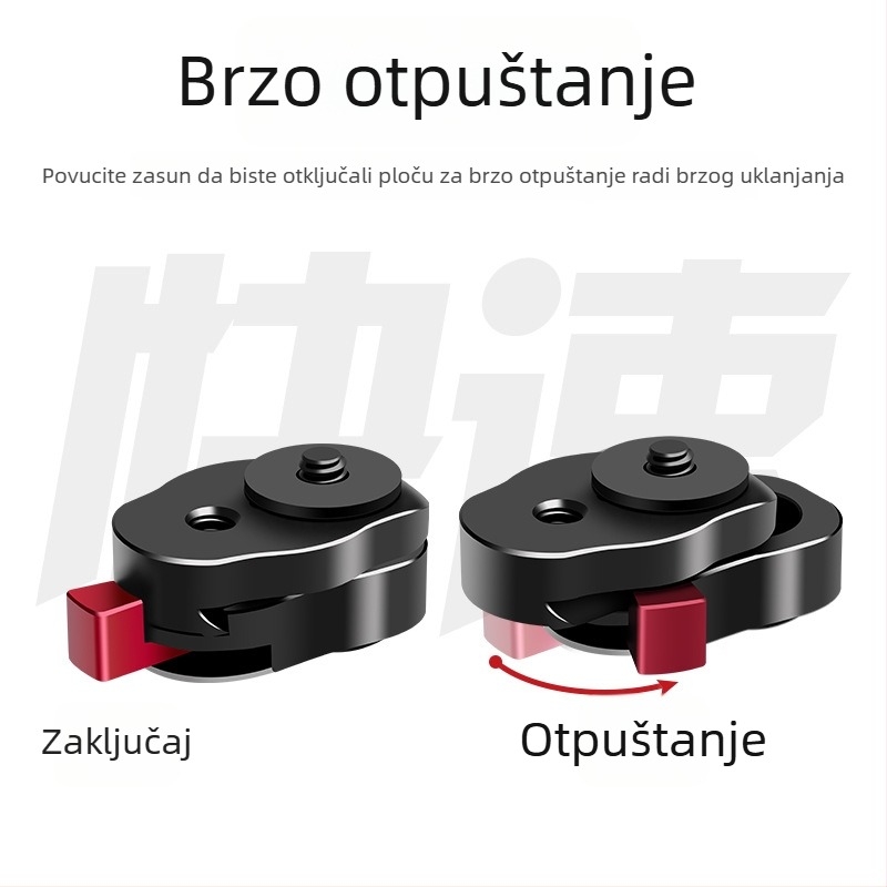 Ploča brzog otpuštanja za DSLR i bezzrcalne fotoaparate — baza za stativ, stabilizator, mini pločica za monitor