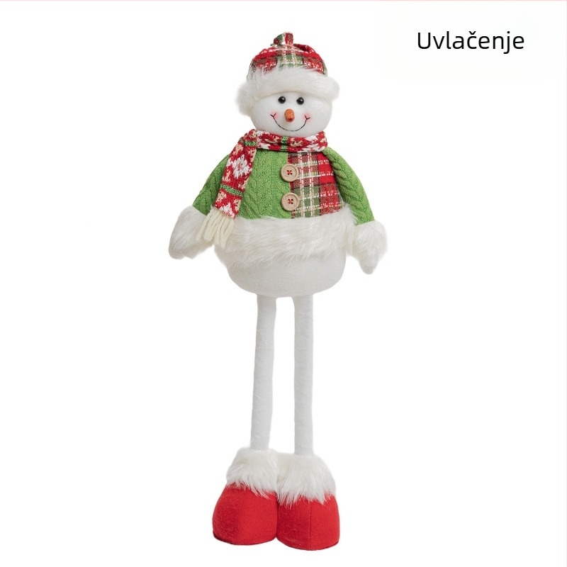 Sklopiva božićna lutka od tkanine, visina 50 cm