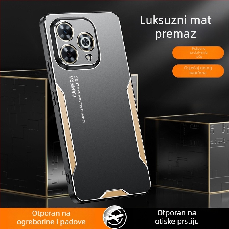Kućište za Huawei Enjoy 80 Pro s metalnim dizajnom oštrice, potpuno pokriće; kompatibilno s Enjoy 70 Plus/60/50