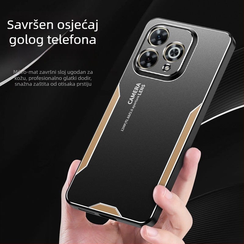 Kućište za Huawei Enjoy 80 Pro s metalnim dizajnom oštrice, potpuno pokriće; kompatibilno s Enjoy 70 Plus/60/50