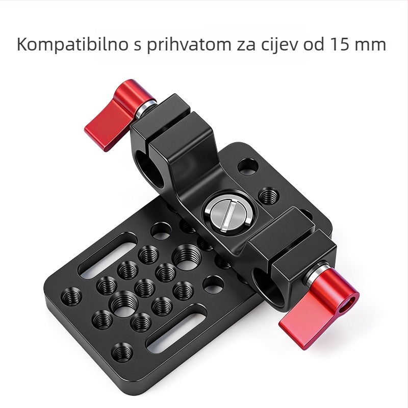 Univerzalna pločica za brzo oslobađanje s višestrukim otvorima za DSLR kamere, adapter glavne glave stativa, aluminijska legura, 83 g, nosivost 6–10 kg