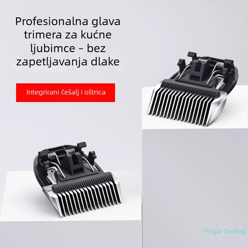 Električni podšišač za kućne ljubimce s debelom oštricom, zamjenska profesionalna glava za pse, 3 mm, 6 mm, 9 mm, 12 mm