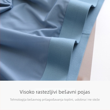 Muške bokserice japanskog stila, jednobojne, od ice silk materijala, prozračne, antibakterijske, bezšivne, srednje visine struka