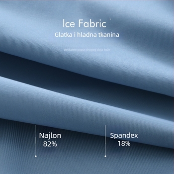 Muške bokserice japanskog stila, jednobojne, od ice silk materijala, prozračne, antibakterijske, bezšivne, srednje visine struka