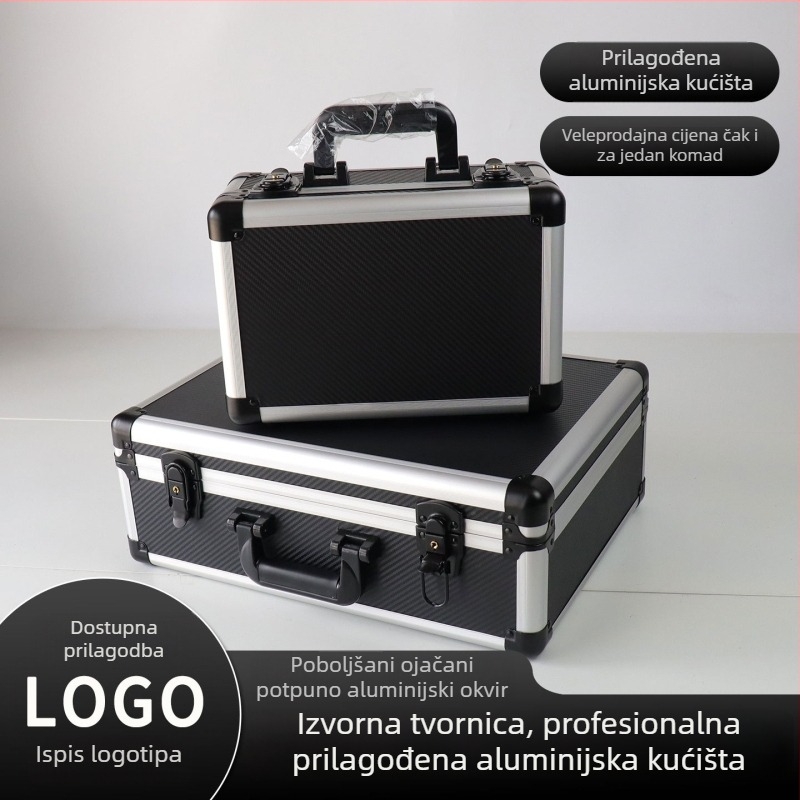Kutija za alatom od aluminijske legure i karbonskih vlakana, medicinska kutija i izložbena kutija
