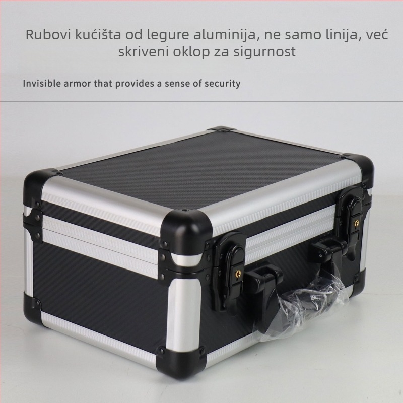 Kutija za alatom od aluminijske legure i karbonskih vlakana, medicinska kutija i izložbena kutija