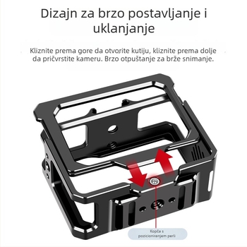Aluminijski zaštitni okvir za AKASO Brave8 akcijsku kameru