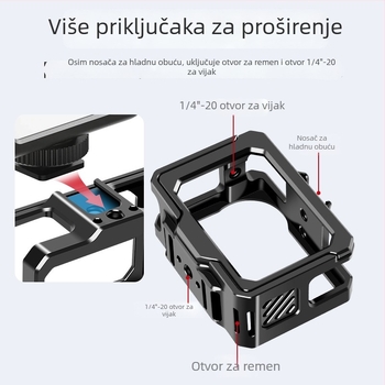 Aluminijski zaštitni okvir za AKASO Brave8 akcijsku kameru