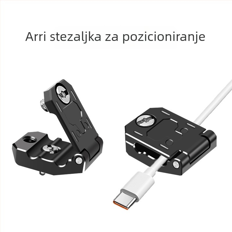 Klip za upravljanje kabelima DSLR uz ploču brzog otpuštanja i HDMI držač