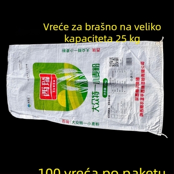 25 kg čvrste plastične tkanine vreće za građevinski otpad, uklanjanje prašine i brašna - paket od 100 komada