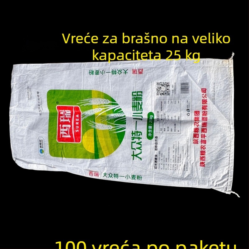 25 kg čvrste plastične tkanine vreće za građevinski otpad, uklanjanje prašine i brašna - paket od 100 komada