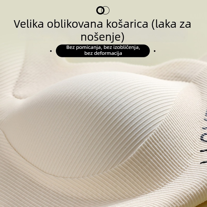 Sportski grudnjak u stilu veste za oblikovanje dojki i protiv opuštanja za tinejdžerice