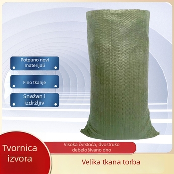 Zelena kompozitna tkanina vreća za preseljenje i pakiranje, vodootporna vreća za poplavu i pijesak, plastična vrećica s uzorkom zmije, standardne veličine 60×100, 55×85, 45×65, 90×125