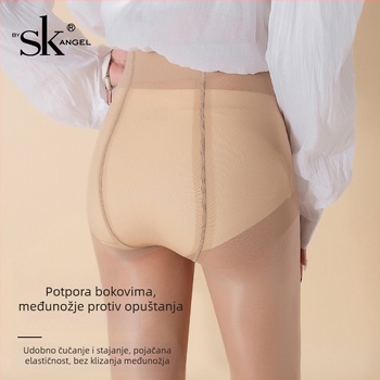 Izuzetno tanke UV zaštitne čarape 5D baršunastog izgleda, bez šavova, s T-dijelom u preponi, prilagodljiv kroj, pojačani vrh, za žene SK7228