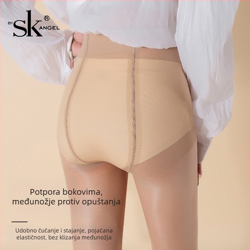 Izuzetno tanke UV zaštitne čarape 5D baršunastog izgleda, bez šavova, s T-dijelom u preponi, prilagodljiv kroj, pojačani vrh, za žene SK7228