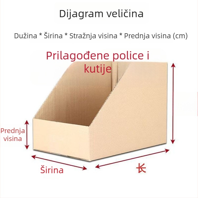Prilagođene tvrde i izdržljive kartonske kutije za police, pakiranje za e-trgovinu i kutije za izlaganje