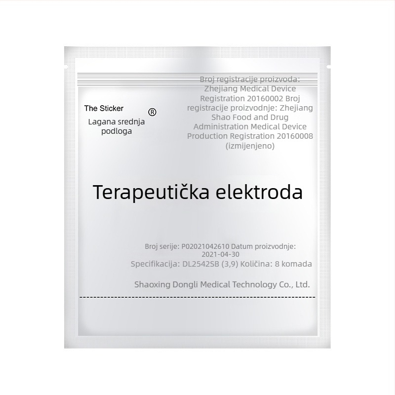Flaster elektrode za prsnu fizioterapiju, samoljepljiv, s dizajnom igala