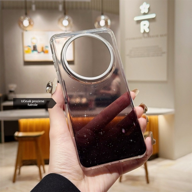 Kućište za Huawei Mate 70 Pro s gradijentnim glitter efektom, Pura70 – zaštitno kućište otporno na padove