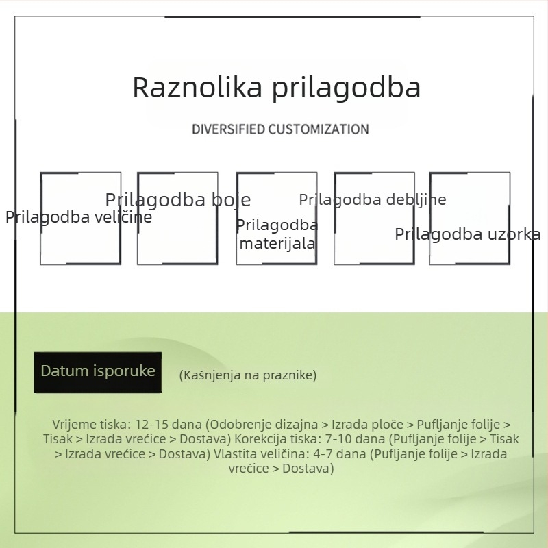 Ružičaste torbe za ekspresnu dostavu s motivom psa, vodootporne i otporne na kidanje, debele pakiranje za velike narudžbe