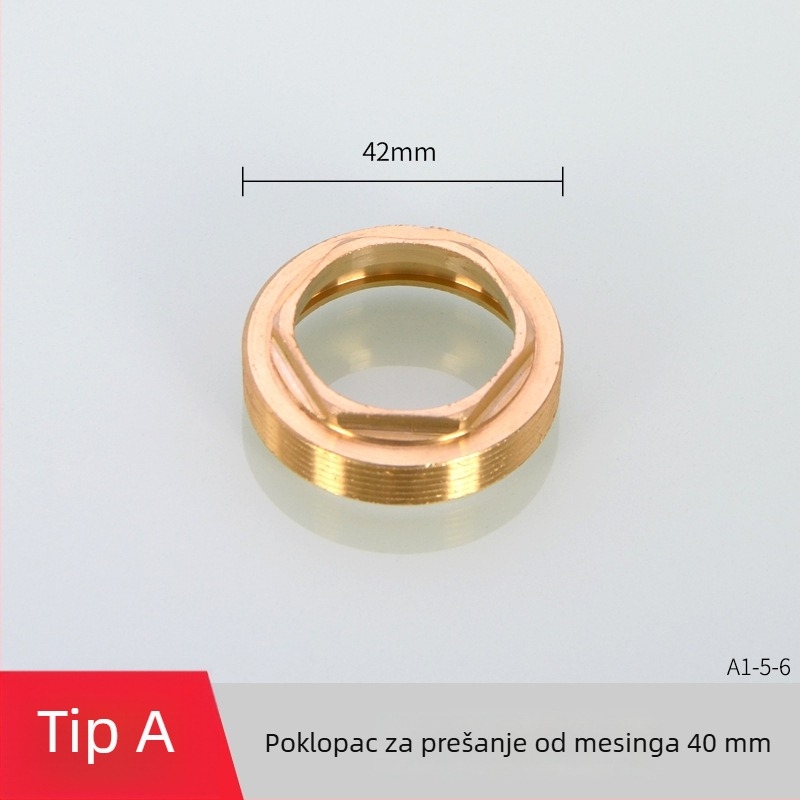 Set ventila za kuhinjsku slavinu s kompresijskim kapicama 35/40, dekorativnim poklopcima i fiksnim poklopcem za ugradnju i popravak