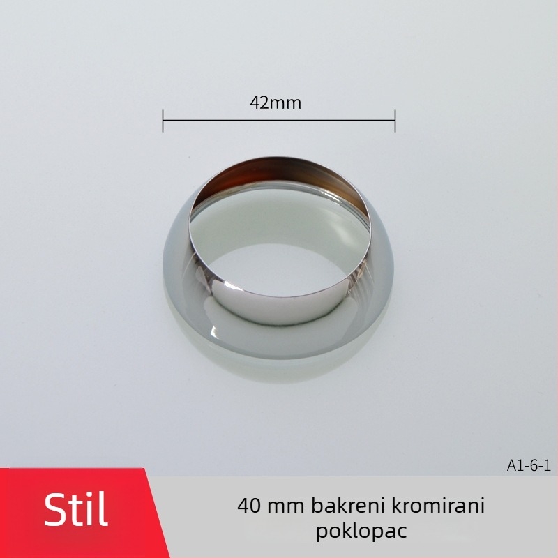 Set ventila za kuhinjsku slavinu s kompresijskim kapicama 35/40, dekorativnim poklopcima i fiksnim poklopcem za ugradnju i popravak