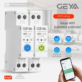 Geya GYDZT Pametni WiFi prekidač strujnog kruga s daljinskim upravljačem i vremenskim tajmerom