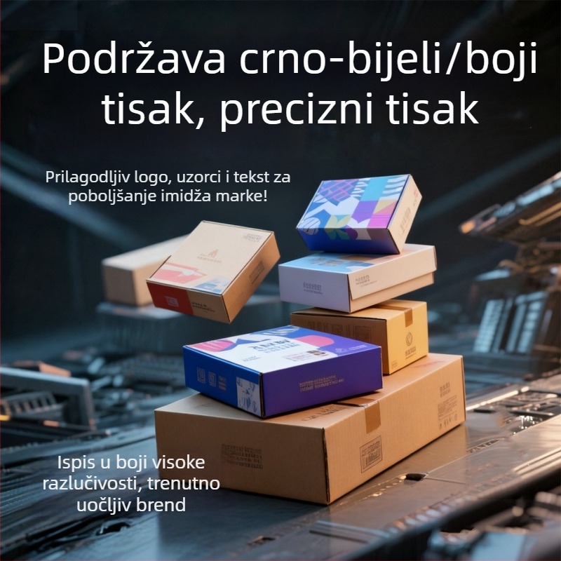 Petostruki ekstra čvrsti karton za mlijeko u prahu, s zaštitom zračnim stupovima, za 2–6 konzervi