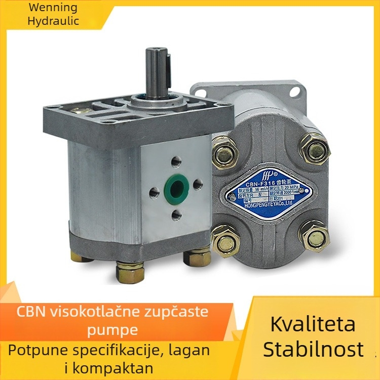 CBN-F hidraulična zupčasta pumpa visokog tlaka, modeli 304, 306, 308, 310, 312, 314, 316, 320, 325