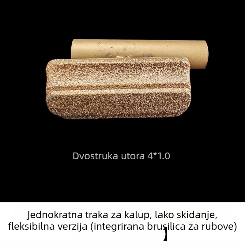 Integrirani brus za rubove vanjske stijene s imitacijom kamena, ark rub, duboke žljebove, dijamantni brusni alat