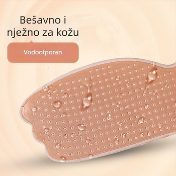 Jednodelni nevidljivi silikonski patch za grudi bez naramenica, sa push-up učinkom, za vjenčice