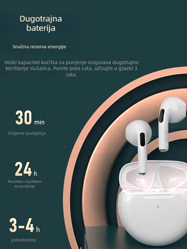 Bluetooth slušalice, bežične, polovično ugrađene u uho, jedno ili dva uha, visoke kvalitete, za sport, glazbu, vožnju i pozive, uz redukciju buke i dugo trajanje baterije