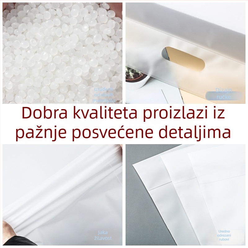 Prozirna samouzavarujuća vrećica za pošiljke, vodootporna ambalaža, različiti veličine
