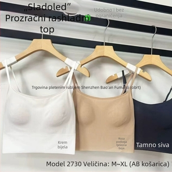 Bezramen grudnjak s glatkim leđima i tankim nevidljivim naramenicama, integrirani top camisole