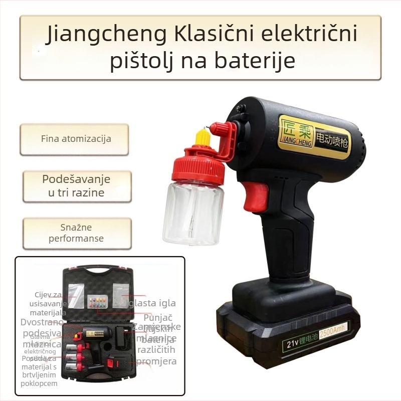 Craftsmanship električni sprej pištolj – klasični model za male popravke, DIY nanošenje boje na namještaj
