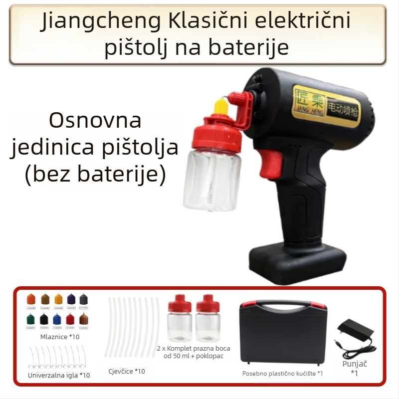 Craftsmanship električni sprej pištolj – klasični model za male popravke, DIY nanošenje boje na namještaj