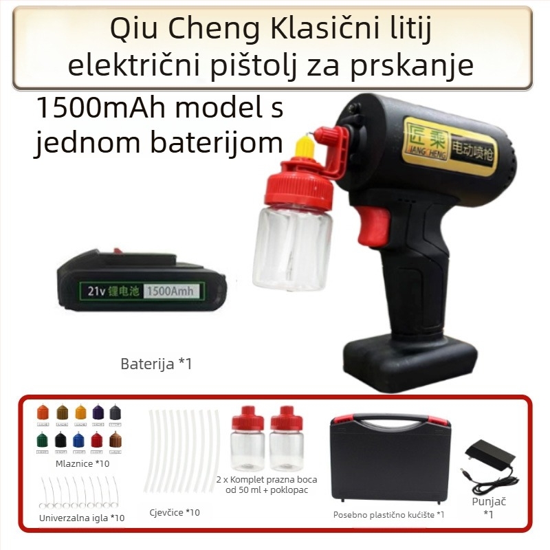 Craftsmanship električni sprej pištolj – klasični model za male popravke, DIY nanošenje boje na namještaj