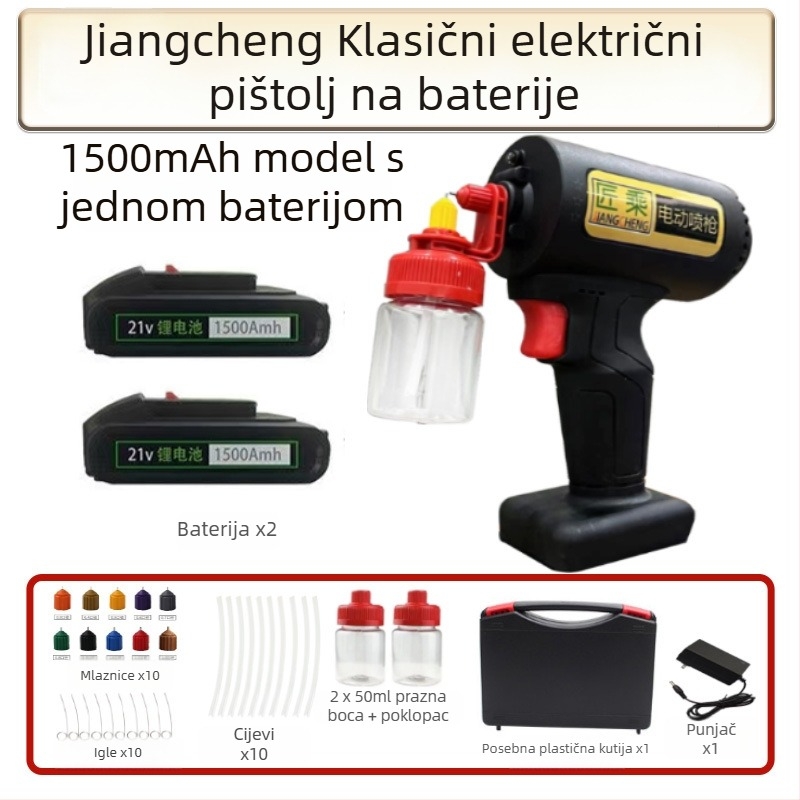 Craftsmanship električni sprej pištolj – klasični model za male popravke, DIY nanošenje boje na namještaj