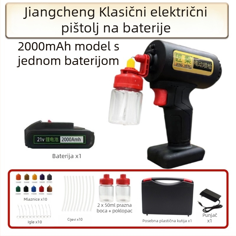 Craftsmanship električni sprej pištolj – klasični model za male popravke, DIY nanošenje boje na namještaj