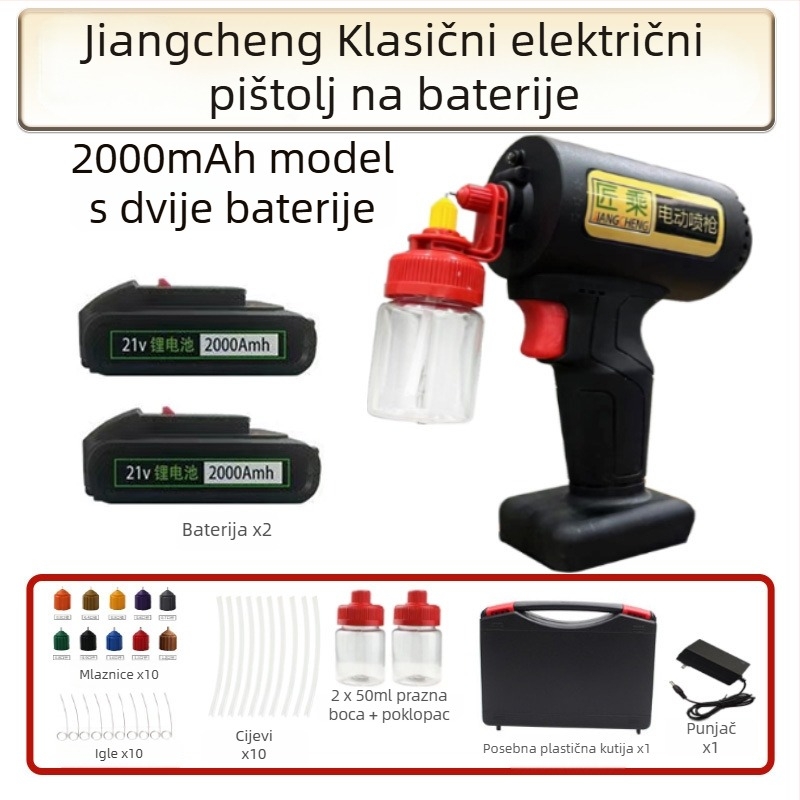 Craftsmanship električni sprej pištolj – klasični model za male popravke, DIY nanošenje boje na namještaj