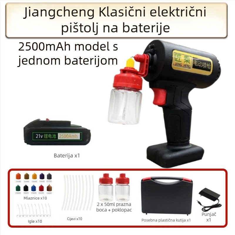 Craftsmanship električni sprej pištolj – klasični model za male popravke, DIY nanošenje boje na namještaj
