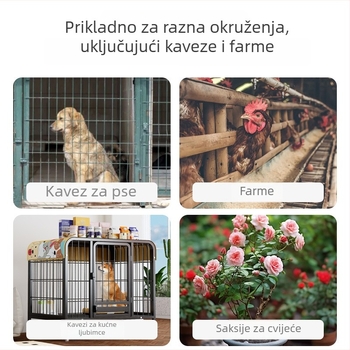 Velika debela plastična taca za kavez — toaletna i posuda za izmet za pse, mačke i ptice