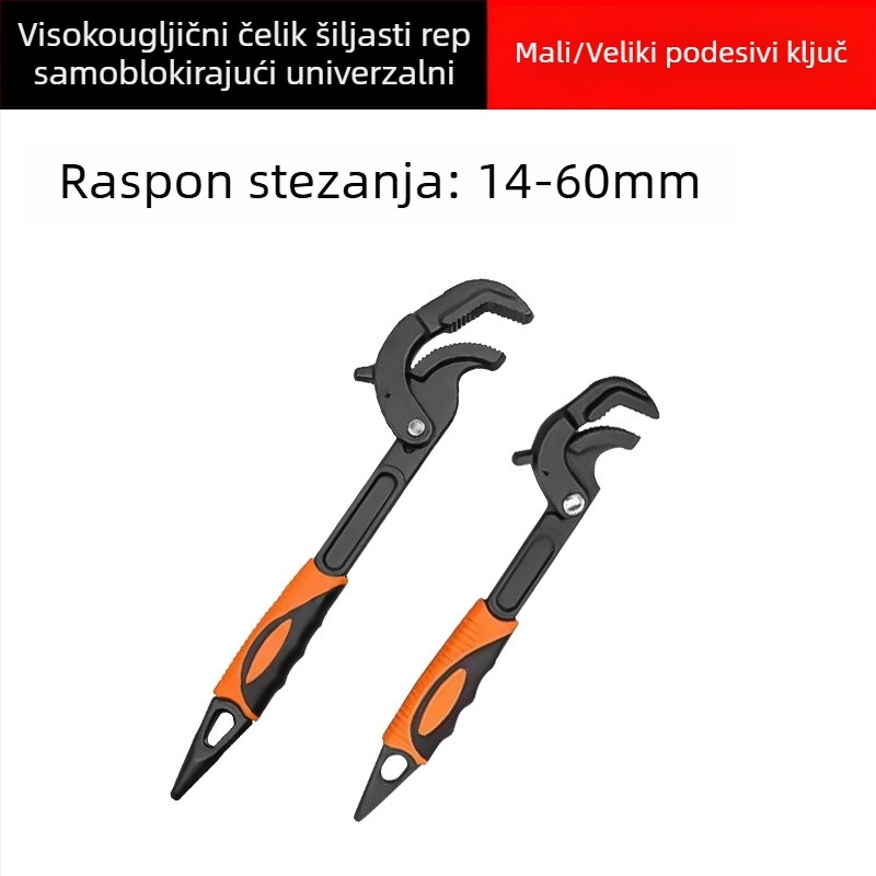 Univerzalni podesivi ključ otvorenog kraja od legiranog čelika