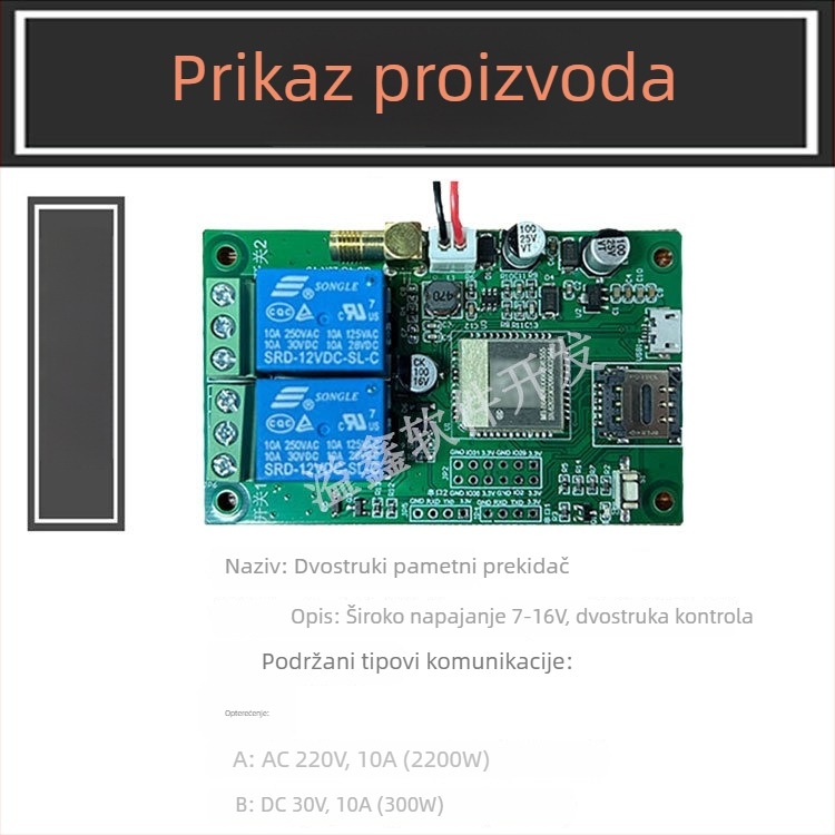 4G IoT daljinski prekidač modul s upravljanjem putem mini programa