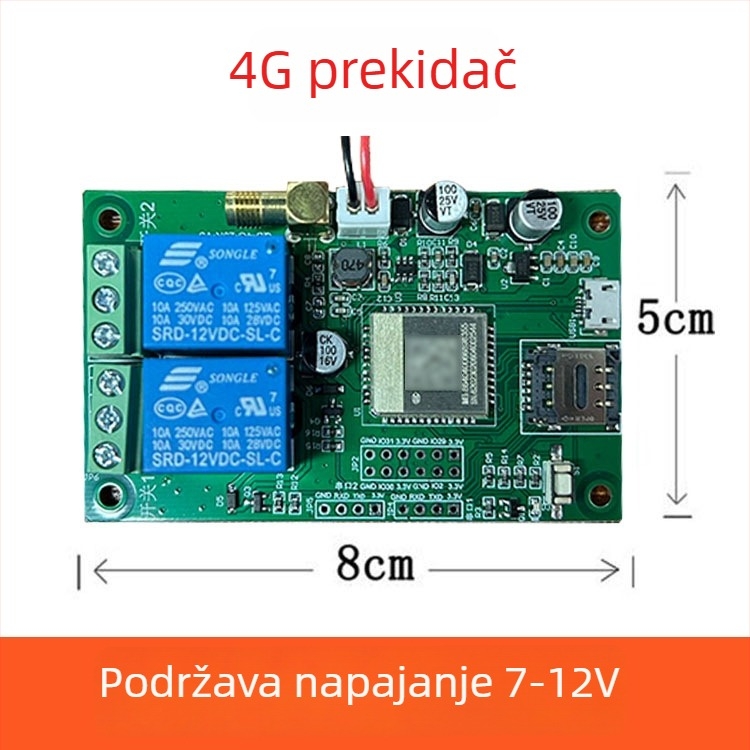 4G IoT daljinski prekidač modul s upravljanjem putem mini programa