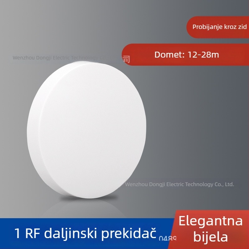 Inteligentni bežični prekidač za rasvjetu s daljinskim upravljačem, bez ožičenja, za studentski dom
